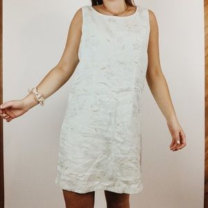 Vintage Floral Linen Dress Victoria Holley
